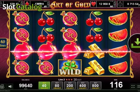 Скрин3. Art of Gold слот