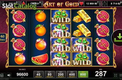 Скрин4. Art of Gold слот
