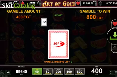 Скрин5. Art of Gold слот
