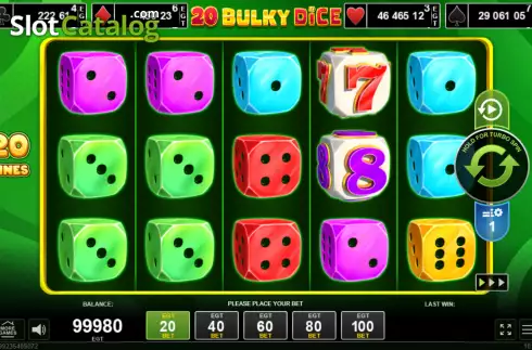 Скрин2. 20 Bulky Dice слот