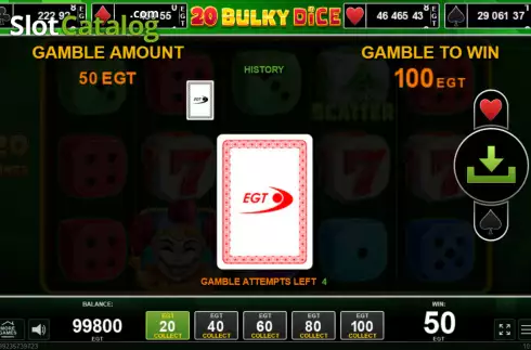 Скрин5. 20 Bulky Dice слот