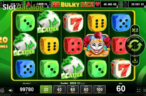 Скрин4. 20 Bulky Dice слот