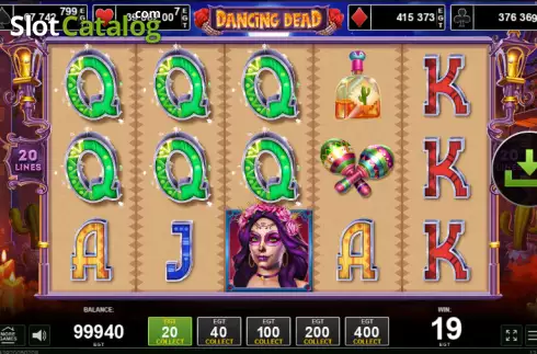 Скрин3. Dancing Dead слот