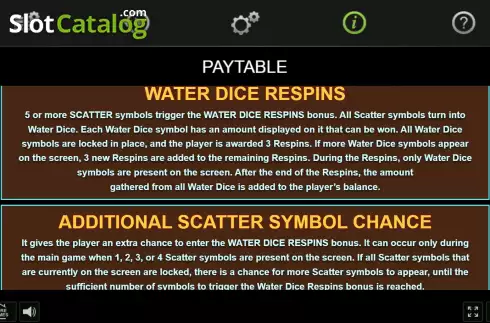 Скрин9. Water Dice слот