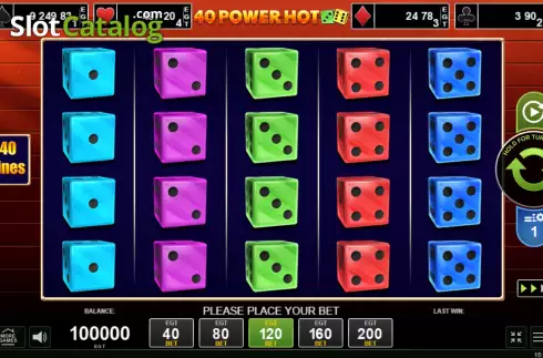 Скрин2. 40 Power Hot Dice слот