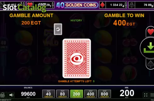 Скрин4. 40 Golden Coins слот