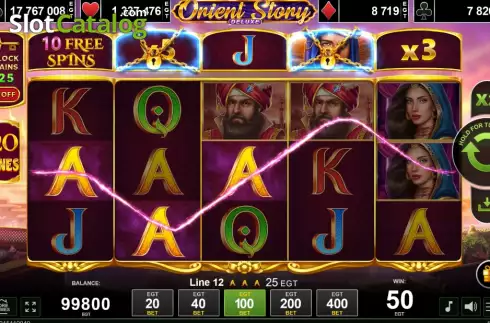 Скрин3. Orient Story Deluxe слот