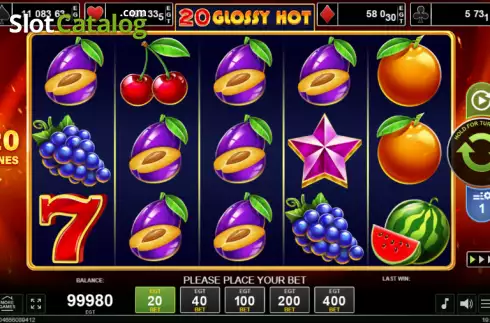 Скрин2. 20 Glossy Hot слот