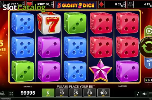 Скрин2. 5 Glossy Dice слот