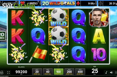 Скрин3. 20 Wild Goals слот
