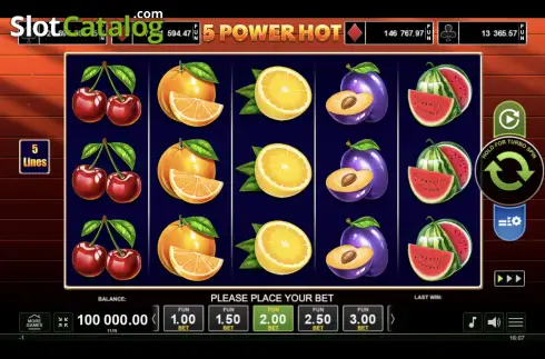 Скрин2. 5 Power Hot слот