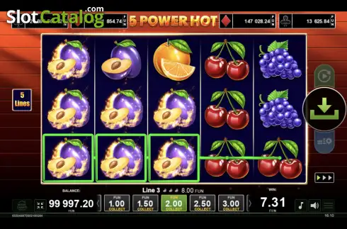 Скрин3. 5 Power Hot слот