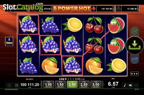 Скрин4. 5 Power Hot слот