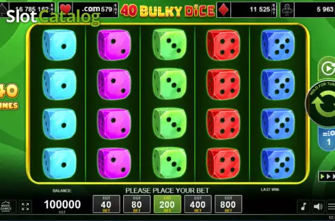 Скрин2. 40 Bulky Dice слот