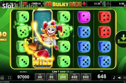 Скрин3. 40 Bulky Dice слот
