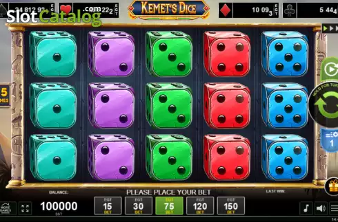 Скрин2. Kemet's Dice слот