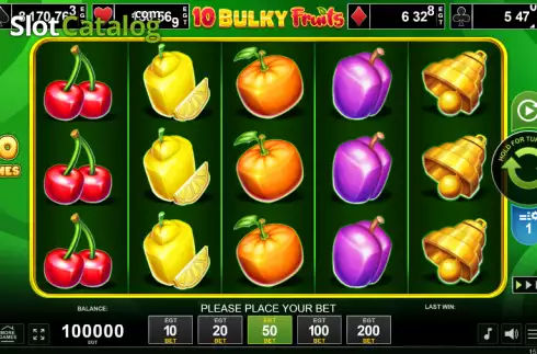 Скрин2. 10 Bulky Fruits слот