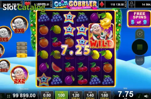 Скрин3. Coin Gobbler - Christmas Edition слот