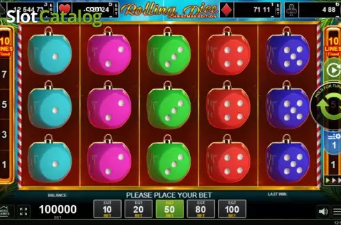 Скрин2. Rolling Dice - Christmas Edition слот