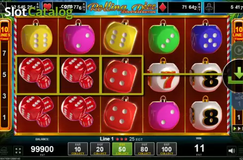 Скрин3. Rolling Dice - Christmas Edition слот