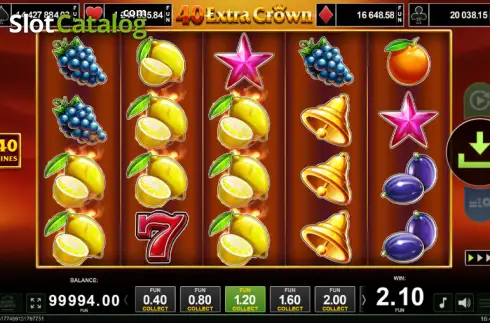 Скрин3. 40 Extra Crown слот