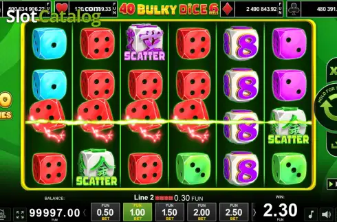 Скрин3. 40 Bulky Dice 6 Reels слот