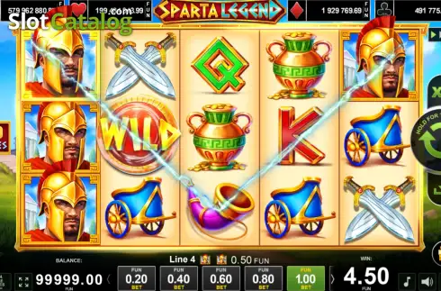 Скрин2. 20 Sparta Legend слот