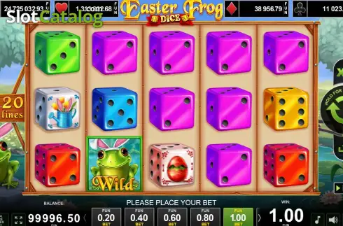 Скрин3. Easter Frog Dice слот