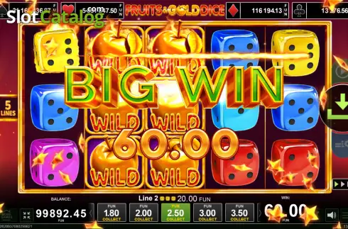 Скрин3. Fruits & Gold Dice слот