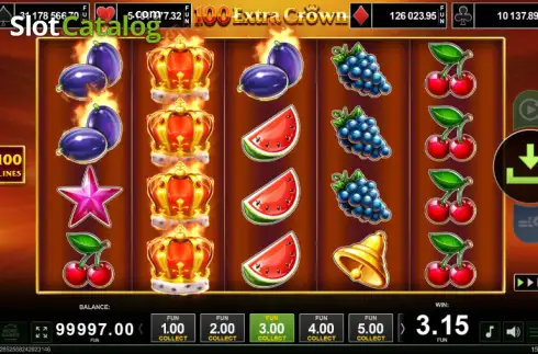 Скрин3. 100 Extra Crown слот