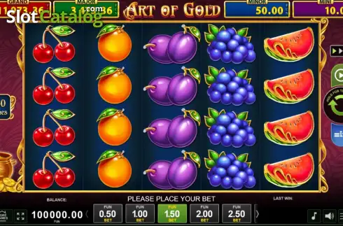 Скрин2. 40 Art of Gold Golden Coins Link слот