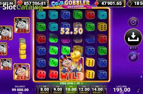 Скрин3. Coin Gobbler Dice Edition слот