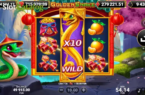 Скрин3. Golden Snake (Amusnet) слот