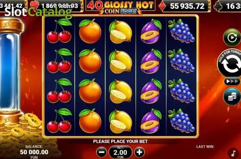 Скрин2. 40 Glossy Hot Coin Boost слот