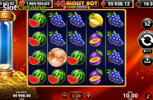 Скрин3. 40 Glossy Hot Coin Boost слот