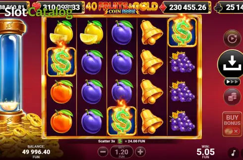 Скрин3. 40 Fruits & Gold Coin Boost слот