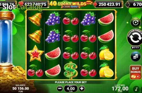 Скрин2. 40 Lucky Wilds Hot Coin Boost слот