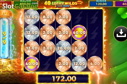 Скрин3. 40 Lucky Wilds Hot Coin Boost слот