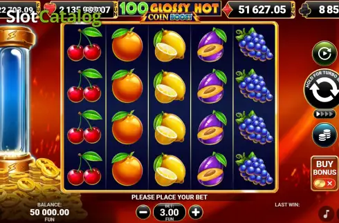 Скрин2. 100 Glossy Hot Coin Boost слот