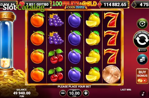 Скрин2. 100 Fruits & Gold Coin Boost слот