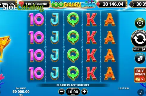 Скрин2. 100 Golden Bass слот