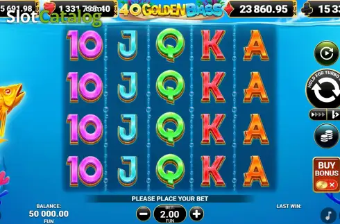 Скрин2. 40 Golden Bass слот