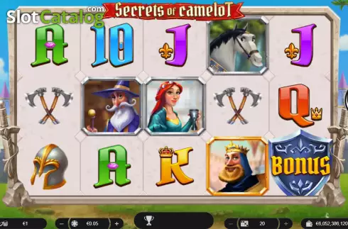 Скрин2. Secrets of Camelot слот