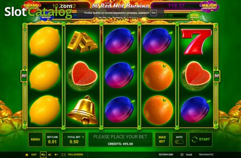 Скрин2. 50 Red Hot Burning Clover Link слот