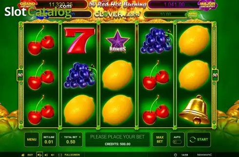 Скрин2. 50 Red Hot 7 Clover Link слот