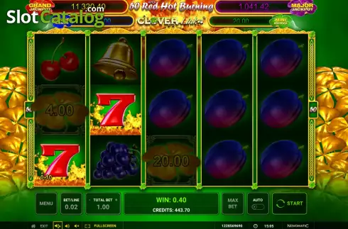 Скрин3. 50 Red Hot 7 Clover Link слот