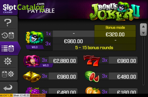 Скрин7. Bonus Joker 2 слот