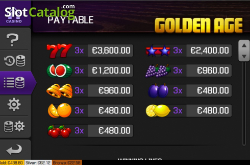 Скрин6. Golden Age (Apollo Games) слот