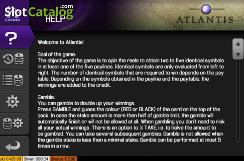 Скрин9. Atlantis (Apollo Games) слот