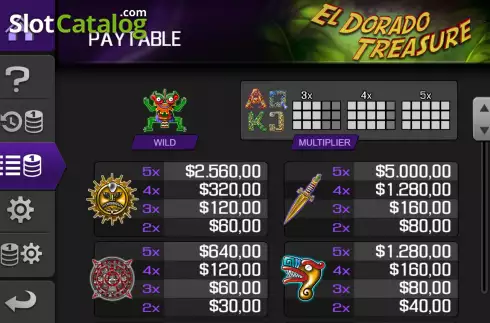 Скрин7. El Dorado Treasure слот